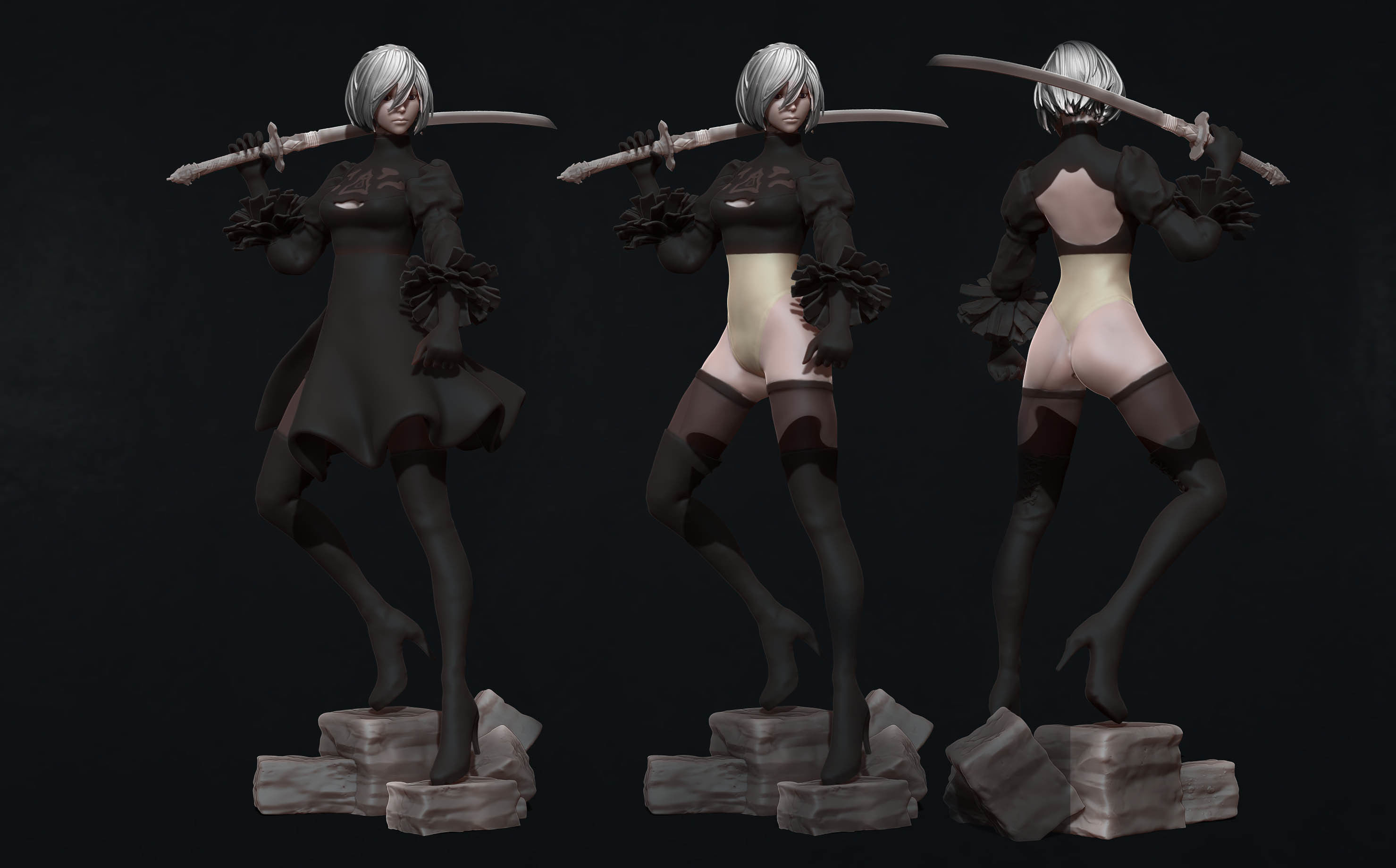 2b - (nier automata) - demonlorddante scrolller